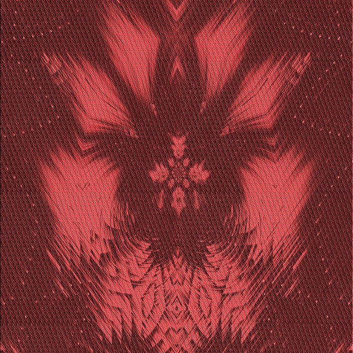 Patterned Red Rug, pat1564rd