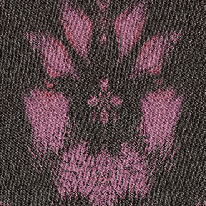 Patterned Mauve Taupe Purple Novelty Rug, pat1564