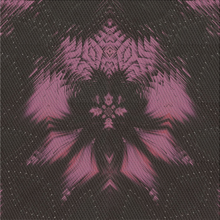 Square Patterned Mauve Taupe Purple Novelty Rug, pat1564