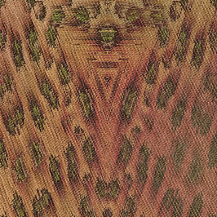 Round Machine Washable Transitional Dark Sienna Brown Rug, wshpat1565brn