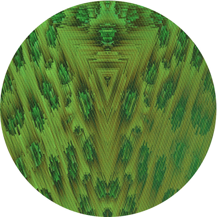 Square Patterned Apple Green Rug, pat1565grn