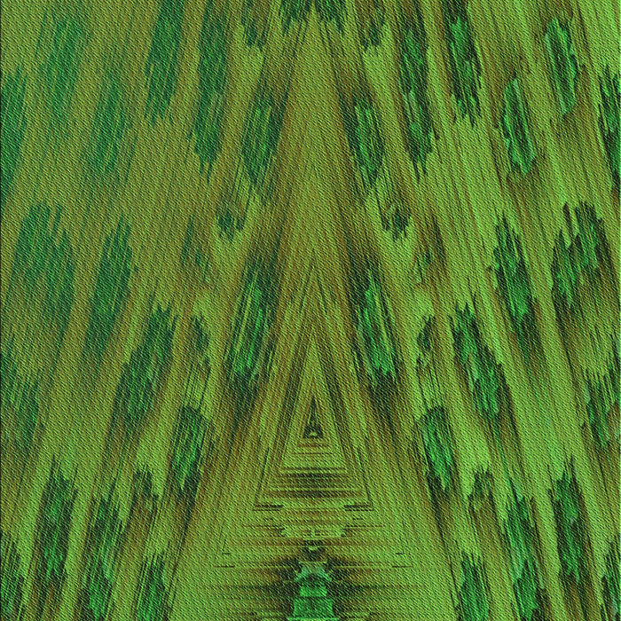 Patterned Apple Green Rug, pat1565grn