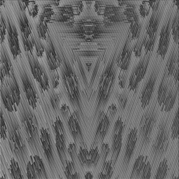 Round Patterned Gray Rug, pat1565gry