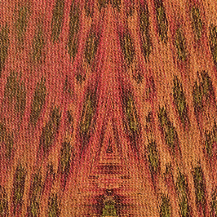 Patterned Orange Red Orange Rug, pat1565org