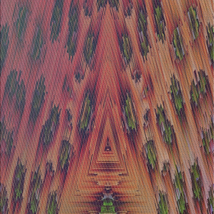 Machine Washable Transitional Orange Salmon Pink Rug, wshpat1565