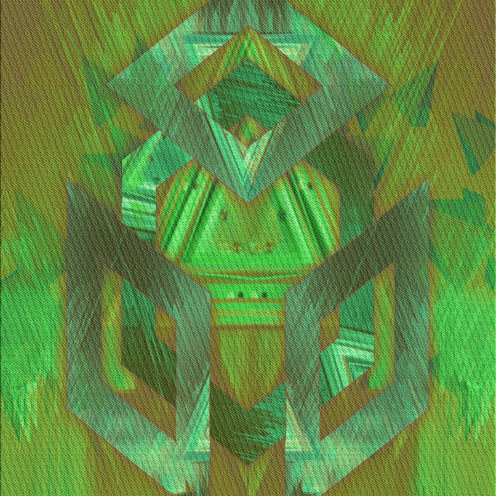 Machine Washable Transitional Seaweed Green Rug, wshpat1566grn