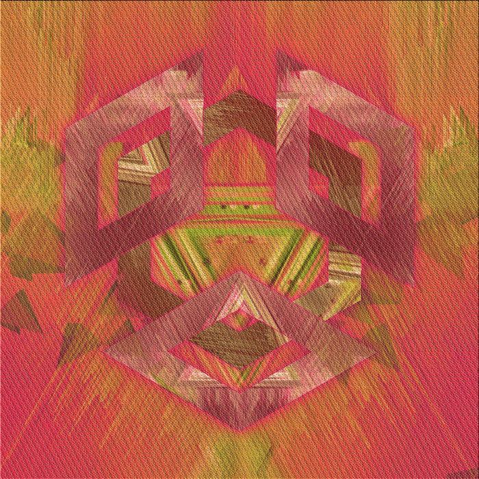 Round Machine Washable Transitional Orange Rug, wshpat1566org