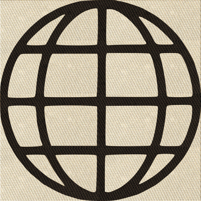 Round Machine Washable Transitional Vanilla Gold Rug, wshpat1567brn