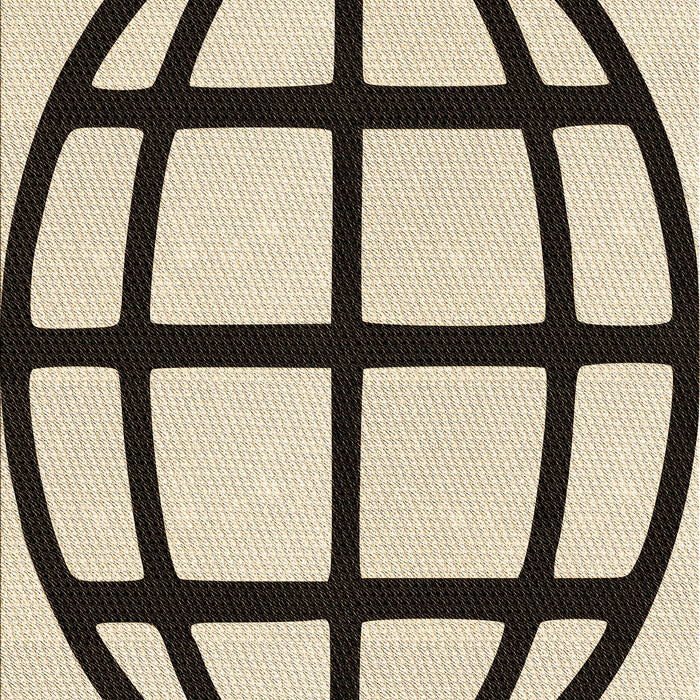 Machine Washable Transitional Vanilla Gold Rug, wshpat1567brn