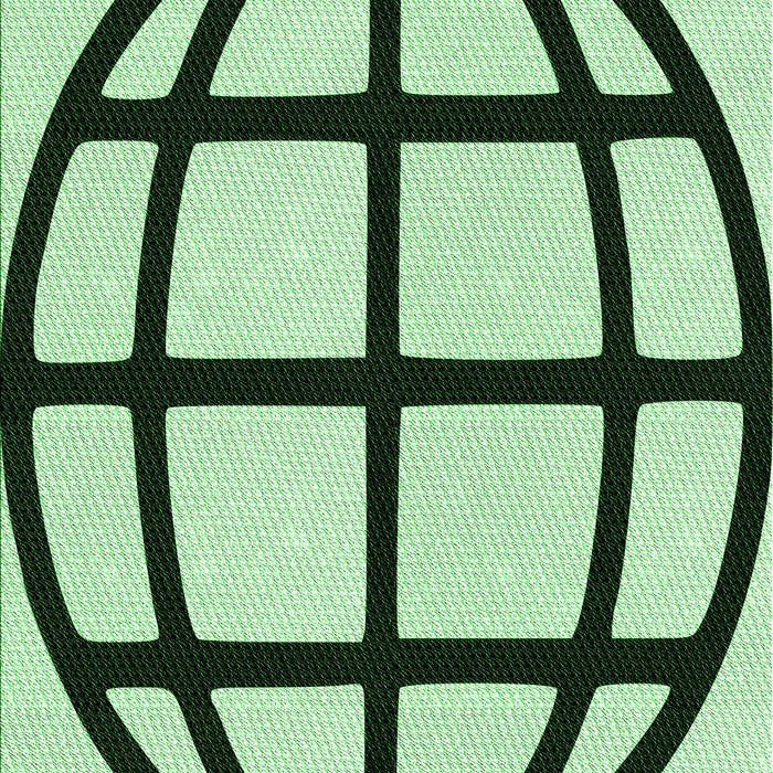 Patterned Medium Forest Green Rug, pat1567grn