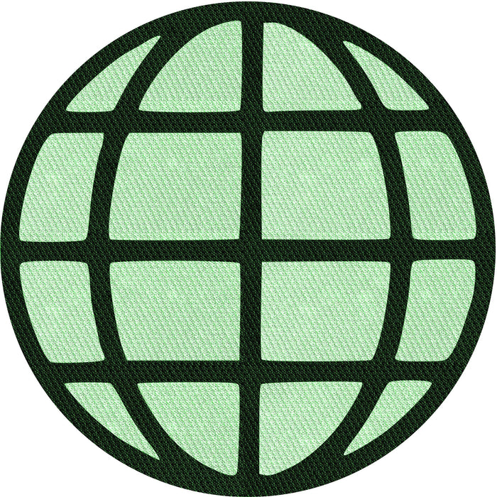 Square Patterned Medium Forest Green Rug, pat1567grn