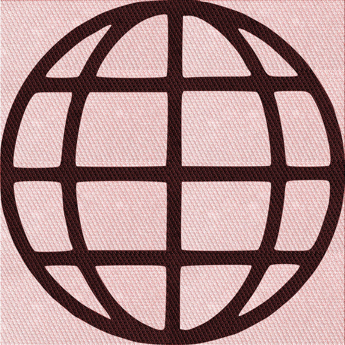 Round Patterned Brown Red Rug, pat1567rd