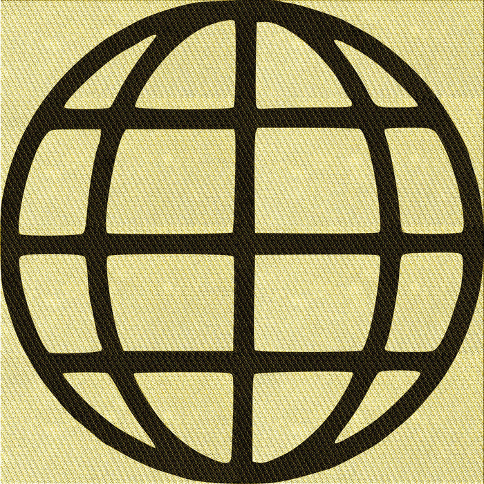 Round Machine Washable Transitional Mustard Yellow Rug, wshpat1567yw