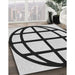 Patterned Light Black Novelty Rug in Family Room, pat1567