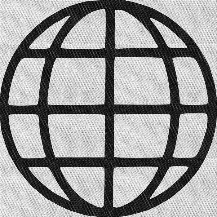 Square Patterned Light Black Novelty Rug, pat1567