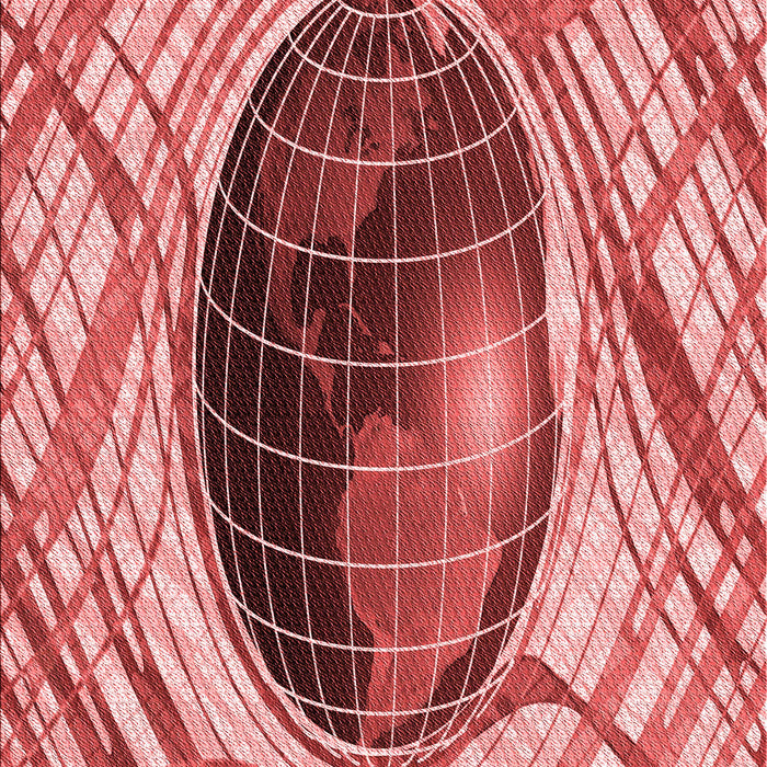 Patterned Light Coral Pink Rug, pat1568rd