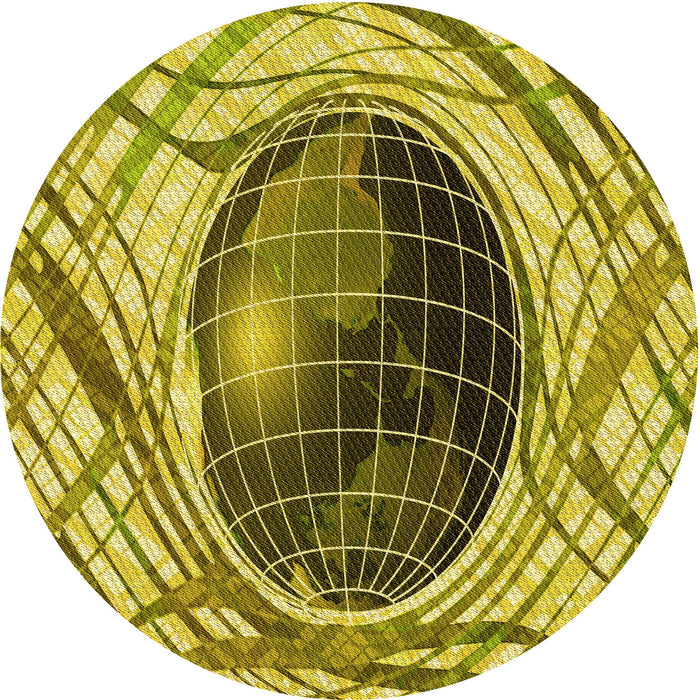 Square Machine Washable Transitional Dark Bronze Brown Rug in a Living Room, wshpat1568yw