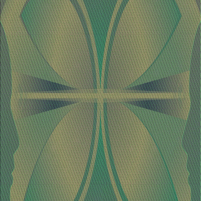 Patterned Green Rug, pat1569grn