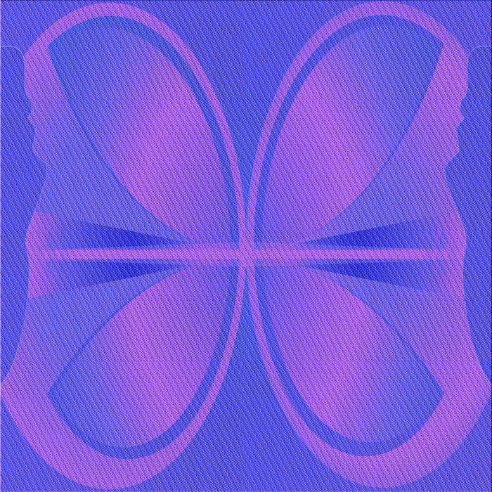 Round Patterned Purple Rug, pat1569pur