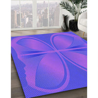 Patterned Purple Rug, pat1569pur