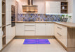 Patterned Purple Rug in a Kitchen, pat1569pur