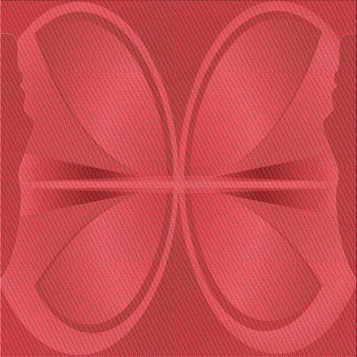 Round Machine Washable Transitional Red Rug, wshpat1569rd