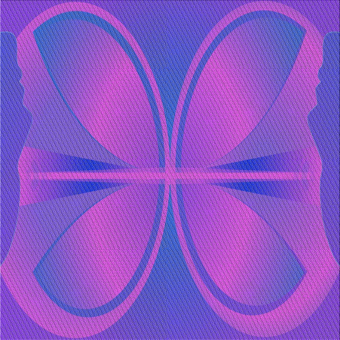 Square Patterned Purple Modern Rug, pat1569