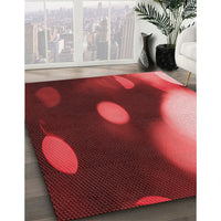 Patterned Red Rug, pat157rd