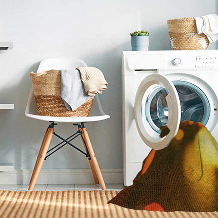 Machine Washable Transitional Night Red Rug in a Washing Machine, wshpat157yw