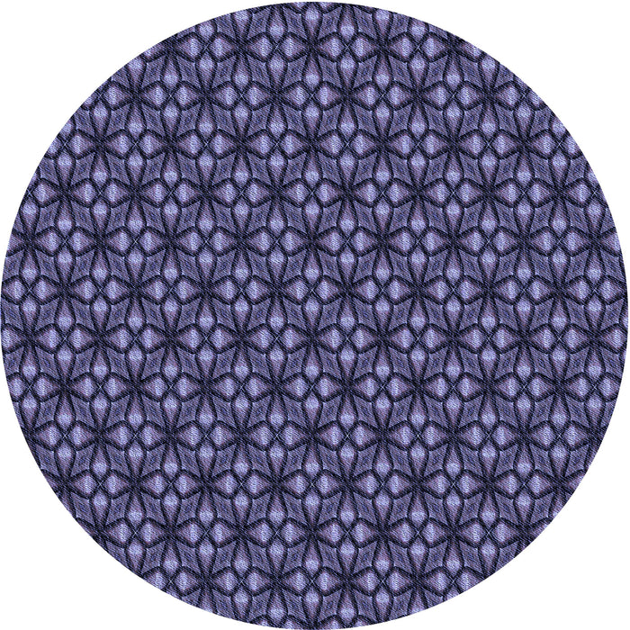 Square Patterned Medium Slate Blue Rug, pat1570blu