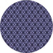 Square Patterned Medium Slate Blue Rug, pat1570blu
