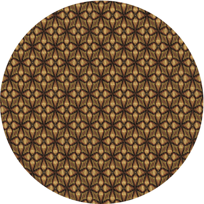 Square Patterned Red Rug, pat1570brn