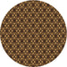 Square Patterned Red Rug, pat1570brn