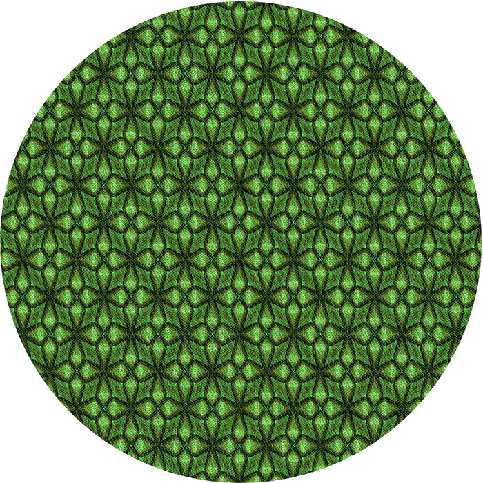 Square Patterned Dark Forest Green Rug, pat1570grn