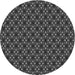 Square Patterned Charcoal Black Rug, pat1570gry