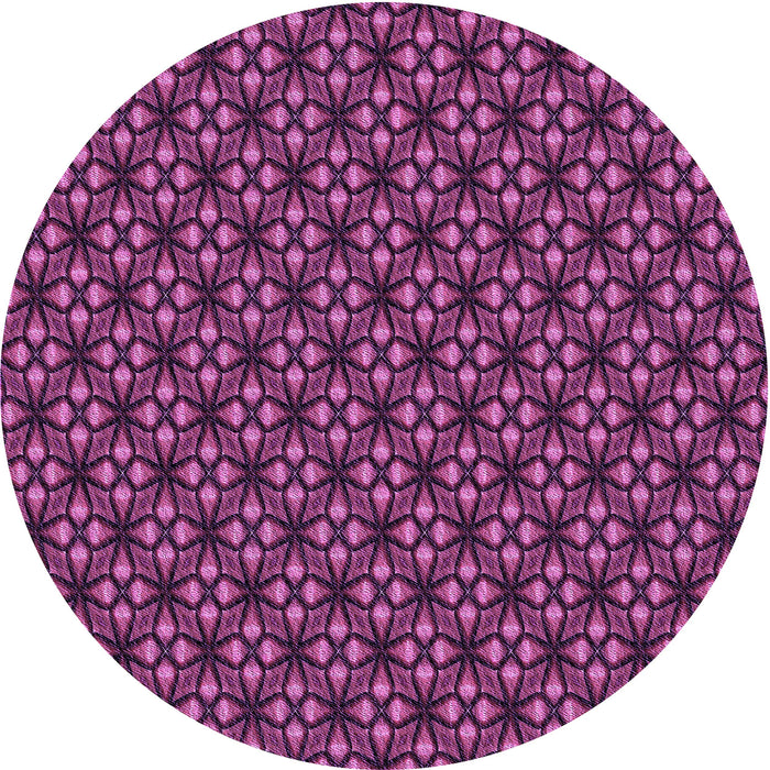 Square Patterned Neon Pink Rug, pat1570pur