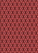 Machine Washable Transitional Red Rug, wshpat1570rd