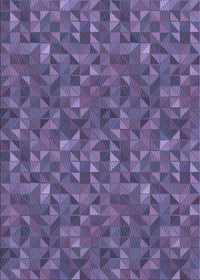 Machine Washable Transitional Light Purple Rug, wshpat1571blu