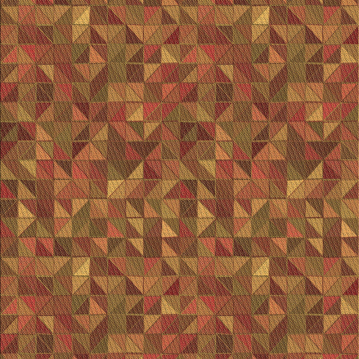 Patterned Tomato Red Rug, pat1571brn