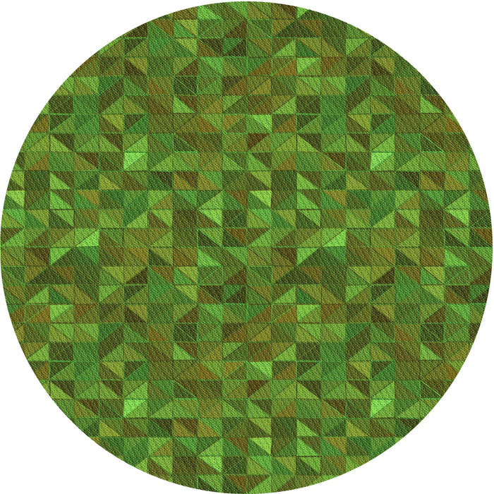 Square Patterned Seaweed Green Rug, pat1571grn