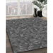 Machine Washable Transitional Platinum Gray Rug in a Family Room, wshpat1571gry