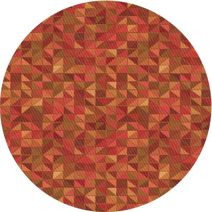 Square Machine Washable Transitional Orange Red Orange Rug in a Living Room, wshpat1571org
