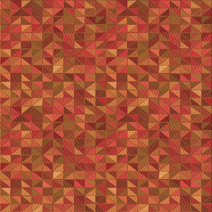 Round Patterned Orange Red Orange Rug, pat1571org