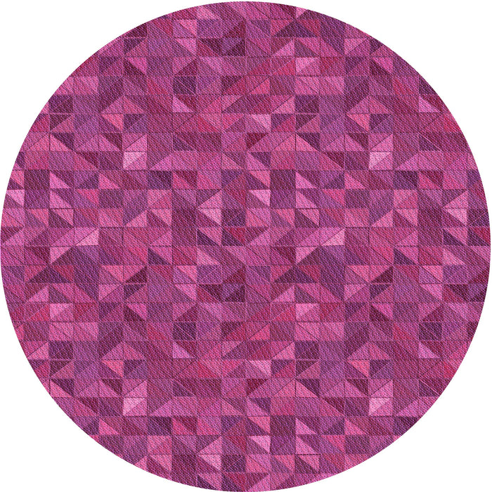 Square Patterned Neon Pink Rug, pat1571pur