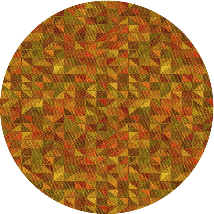 Square Patterned Orange Rug, pat1571yw
