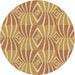 Square Patterned Yellow Orange Rug, pat1572brn