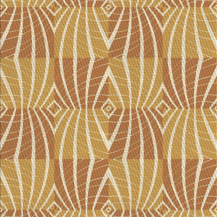 Patterned Yellow Orange Rug, pat1572brn