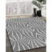 Patterned Smokey Gray Rug in Family Room, pat1572gry