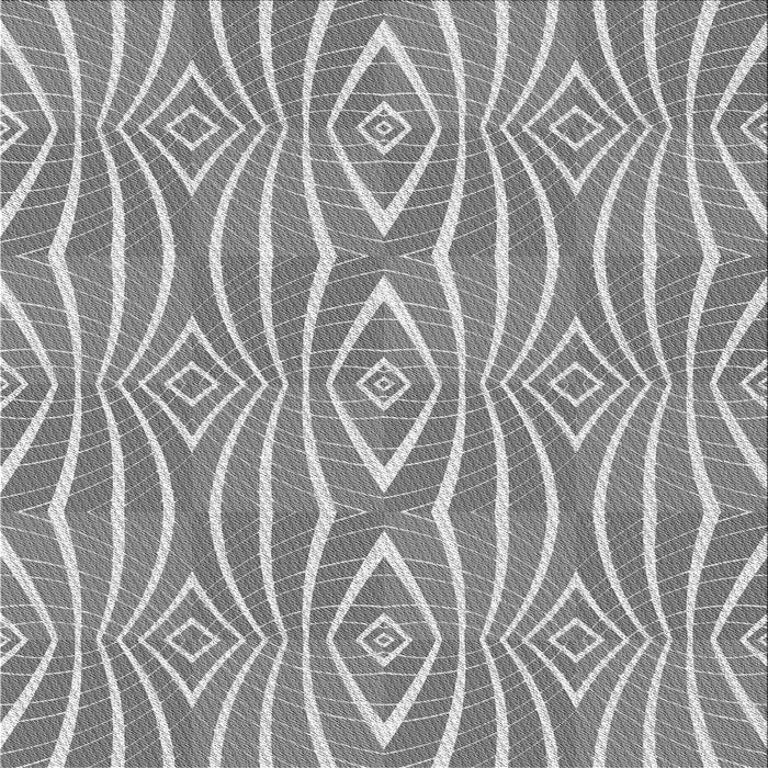 Round Patterned Smokey Gray Rug, pat1572gry