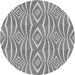 Square Patterned Smokey Gray Rug, pat1572gry